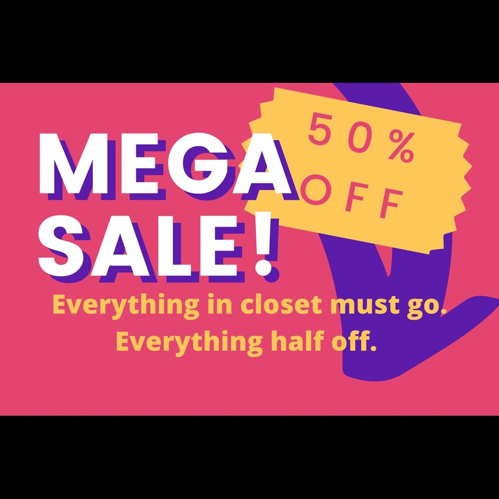 Everything in closet half off